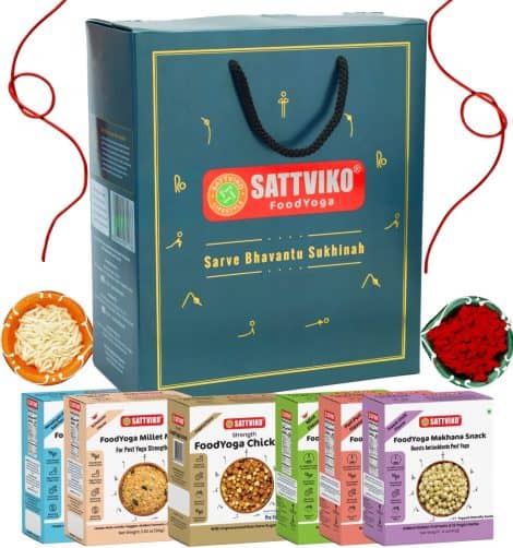 Sattviko Special Brother Gift Set | Healthier Snacks | Bhai Dooj Tika Kit (Deluxe)