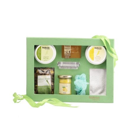 Foot Care Gift Set with Natural Lemongrass & Lemon Range, Ideal for Birthdays, Christmas, and Special Occasions.