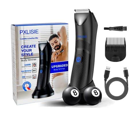 Waterproof Trimmer for Men’s Intimate Areas with LED Light – Safe and Easy Grooming!