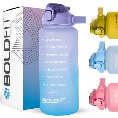 Boldfit Gym Gallon Bottle for Men, 2 Litre Water Bottle for Gym Workout, Motivational Sipper Bottle for Adults Gallon Gym Water Bottle for Home, Fitness for Men & Women (Purple Blue, Plastic)
Boldfit 2 Liter Gym Water Bottle, Motivational Sipper for Home Workout, Suitable for Both Genders. (Purple Blue, Plastic)