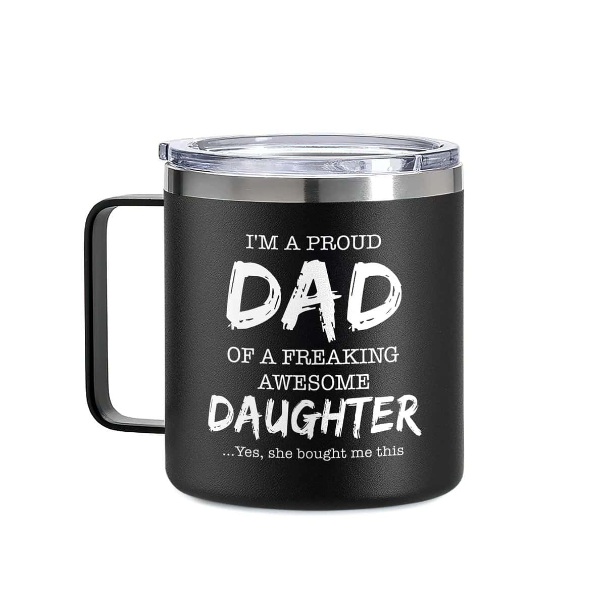 UMACVN on Fathers Day Funny Dad Birthday Gift - Birthday , Step Dad -Dad Gifts From Daughter - 14 oz Dad Coffee Mug