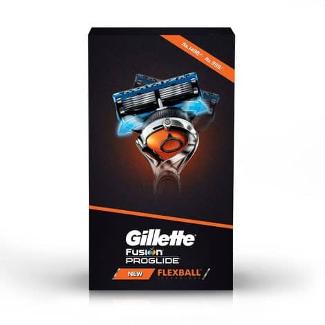 Gillette Flexball Pro Glide Gift Pack and Razor with 4 Cartridges: Perfect grooming essentials for you!