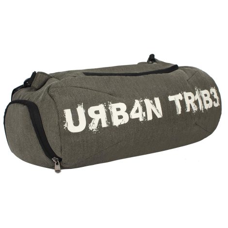 Stylish Gym Bag by URBAN TRIBE: Perfect for fitness enthusiasts with a separate shoe section in olive color.