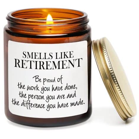 Retirement Scented Candle: Hilarious Farewell Gift for Indian Professionals Starting a New Chapter (Retired).