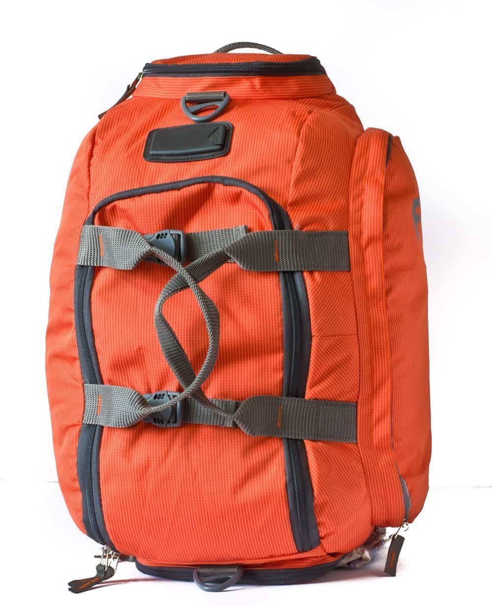 FBI 3 in 1 Duffle Cum Gym Bag_Orange