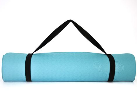 Curveit TPE Yoga Mat: Non-slip, for both genders| Includes strap | 6mm thick| 72×24 inches| Eco-friendly, no smell.