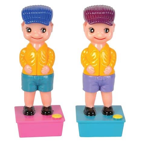 Artcreativity Pee Boy Set – 2-Pack | 7.5″ Peeing Boy Toys | Leak-Free Water Base | Funny Gag Gift (Multicolor)