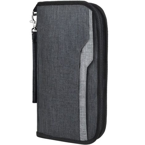 TravelZip, a stylish polyester passport organizer for men and women—perfect for document storage. (Indian-focused)