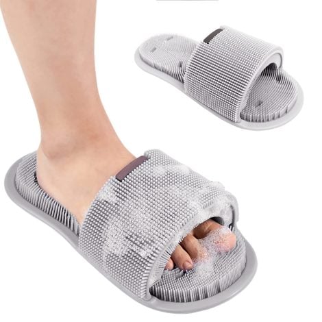 Silicone Foot Scrubber: Cleanses, Massages & Prevents Slips! Perfect for Both Women and Men.