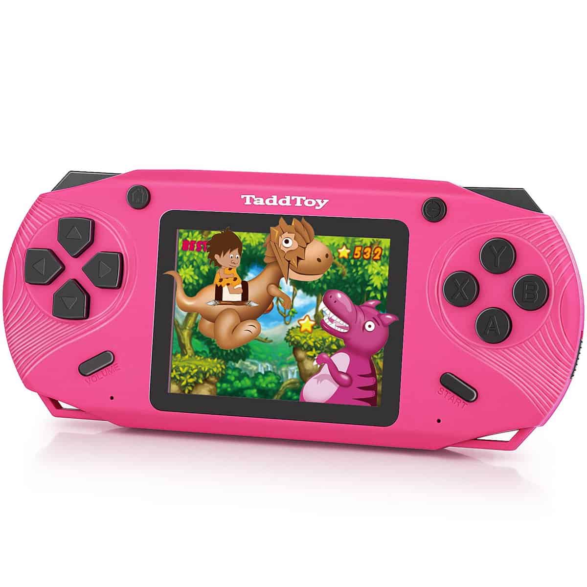 TaddToy 16 Bit Handheld Game Console for Kids Adults, 3.0'' Large Screen Preloaded 200 Classic Portable Retro Video Handheld Games with Type-C Port Rechargeable Battery for Birthday Gift for Kids