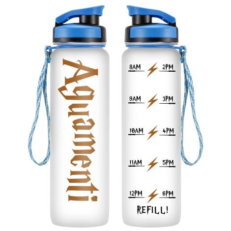 Aguamenti – a spirited water bottle encouraging hydration, perfect for Harry Potter fans. Ideal gifts for loved ones in India.