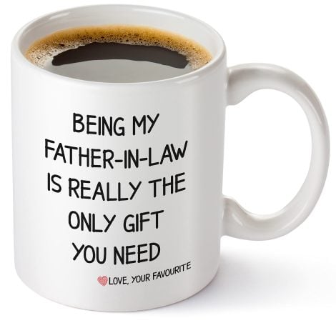 Hilarious Dad’s Day Present – All You Need Coffee Mug: Being My Father-in-law, No Gifts Required!