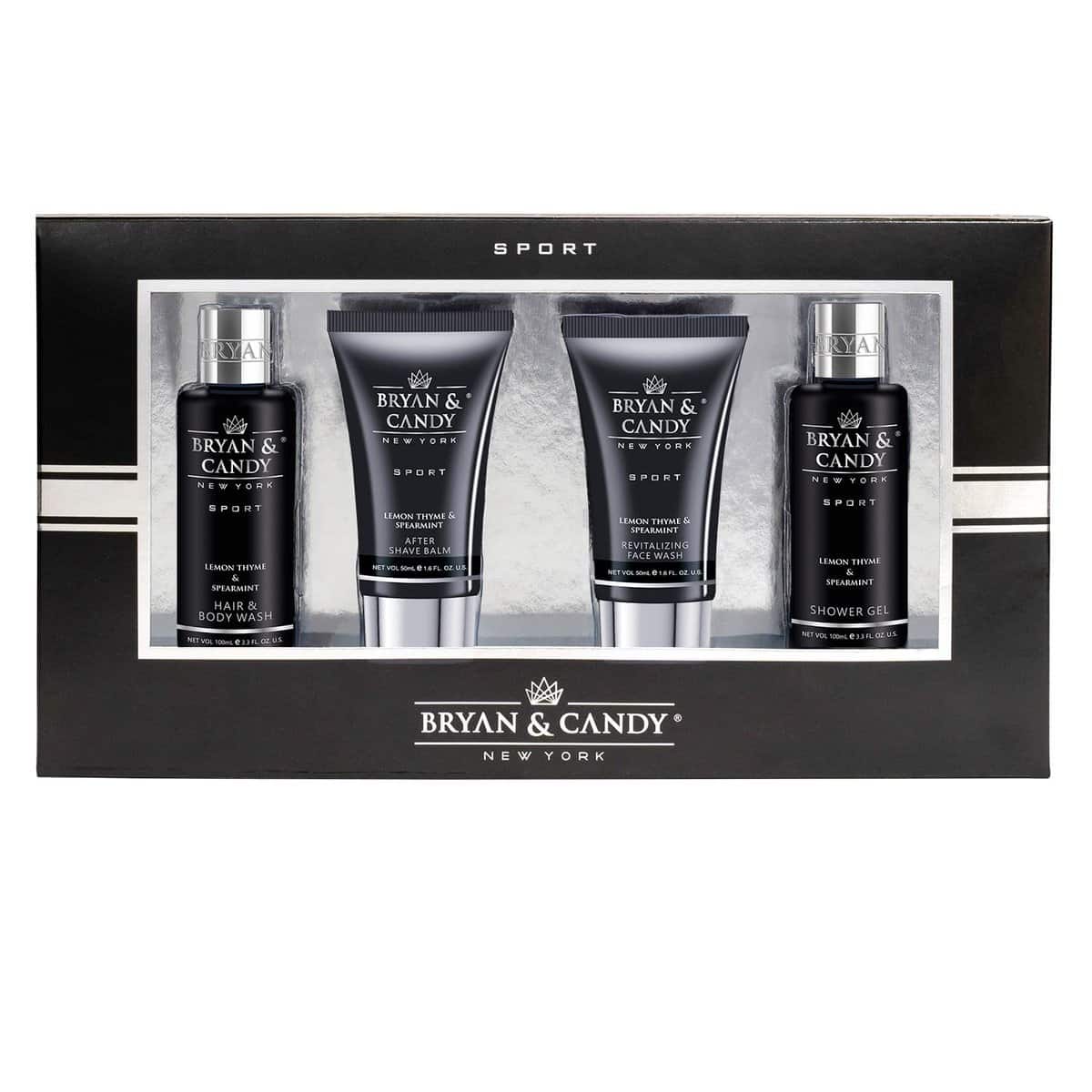 Bryan & Candy Luxury Lemon Thyme & Spearmint Start Right Christmas Gift Set For Men | (Body Wash, Face Wash, After Shave Cream, Men's Shower Gel)| Gift Set For Men (Start Right Kit)