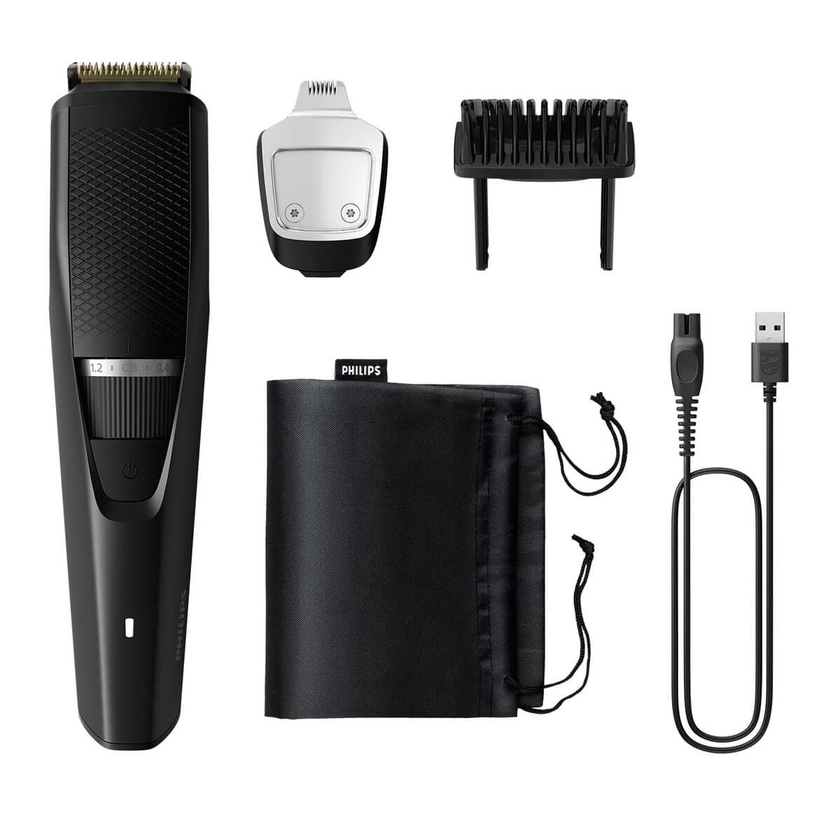 Philips Pro Beard Trimmer and Styler| Titanium blades| 2.5x higher precision| Beard Sense tech|5 mins quick charge| 20 length settings| 6X longer battery life| New Model - BT3441/30