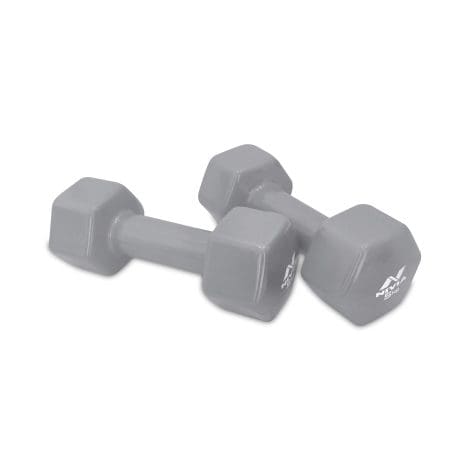 Nivia Hand Weights for Home and Gym, 5 Kg Dumbbells for Full Body Exercise, Fitness Training. (Grey)