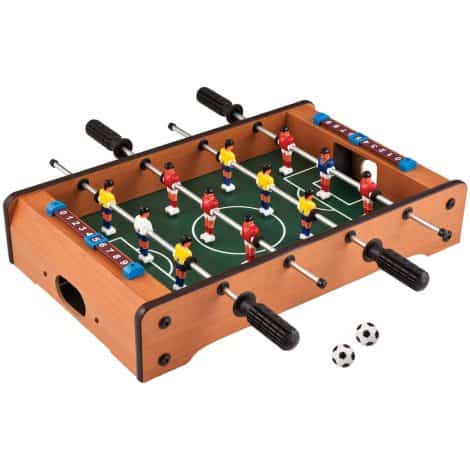 Cable World Foosball Mini Football Table Soccer Game, 51X31X10 Cm, 20 Inches for Kids, Multi-demanding.