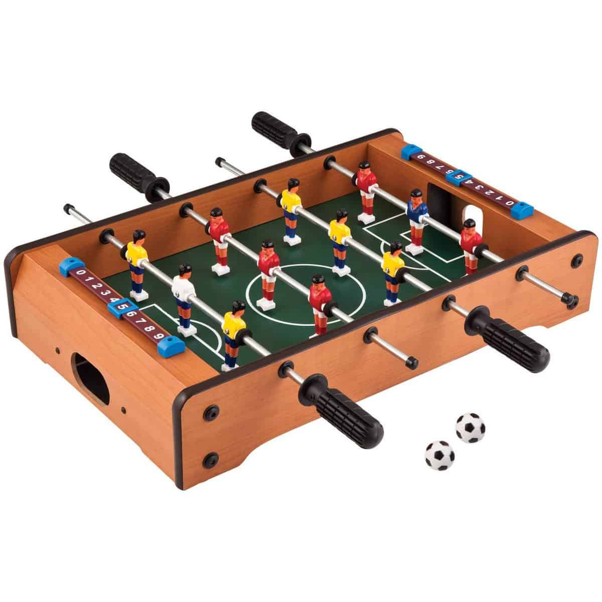 Cable World Mid-Sized Foosball Mini Football Table Soccer Game,51X31X10 Cm 20 Inches For Kid,Multi