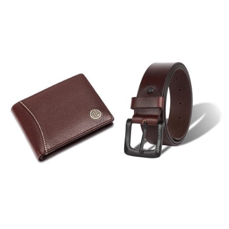 HAMMONDS FLYCATCHER Men’s Leather Wallet and Belt Combo – Stylish Set, Perfect Gift for Indian Men.