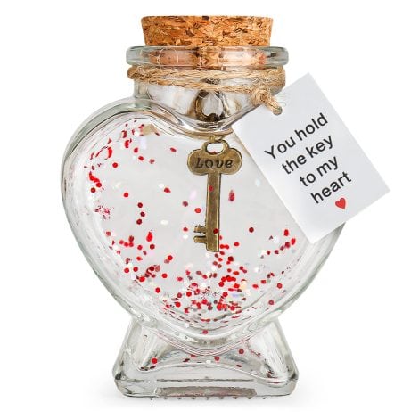 Romantic Key to My Heart Bottle: Perfect Valentine’s or Anniversary Gift for Spouse.