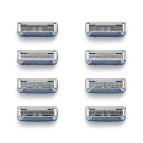 Bulldog Men’s Skincare and Grooming Razor Blade Refills for Men – Pack of 8.