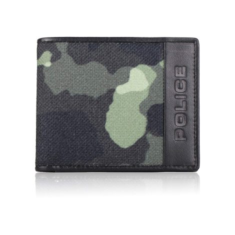 Police Camoupack men’s wallet – Authentic leather, slim bifold design, perfect gift for Indian men (featuring Army print).