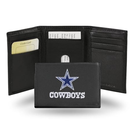 Rico Industries NFL Embroidered Trifold Wallet: Trendy trifold wallet with NFL logo embroidery, just for you!