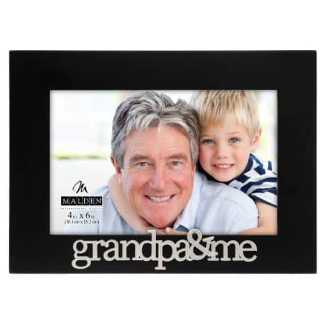 Malden Grandpa and Me Picture Frame, 4×6, Black – A heartfelt display to cherish precious memories.