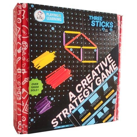 Kitki Three Sticks Creative Thinking Board Game – Perfect gift for Indian kids aged 8-12.