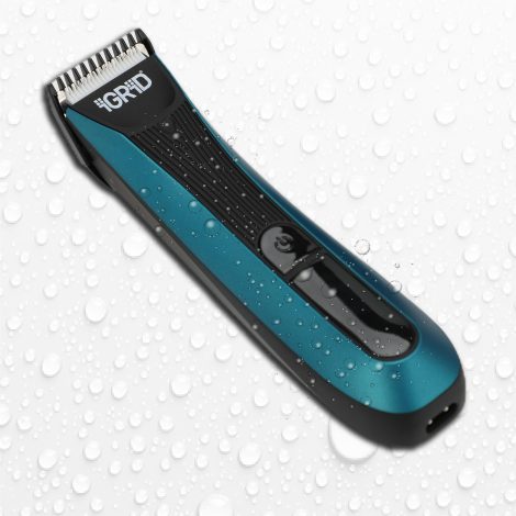 iGRiD Senso WaterResistant Trimmer for Indian men, perfect for grooming beard, body, head, and pubic hair. LED display, safe ceramic blades, no cuts. Long-lasting battery.