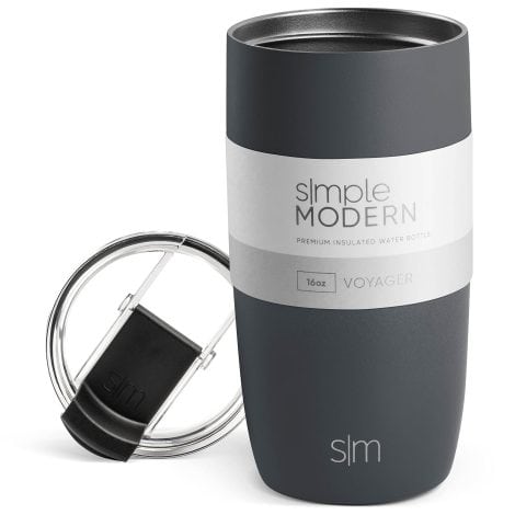 Stylish, portable coffee cup for both hot and cold drinks – perfect for gifting! (Graphite, 16oz)