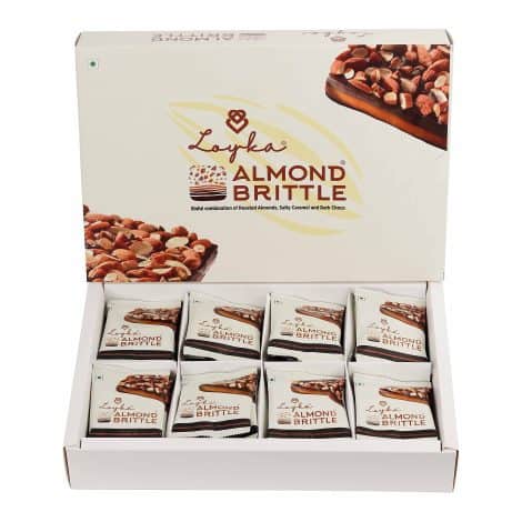 Classic Choco Box – 24 pcs | Premium Chocolate Gift Hamper | Choco & Nut Delicacy | Roasted Almonds (40%), Dark Choco & Salted Caramel