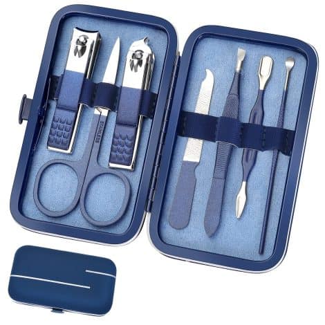 Aceoce Travel Manicure Pedicure Kit, an all-in-one professional nail care gift for family and friends.