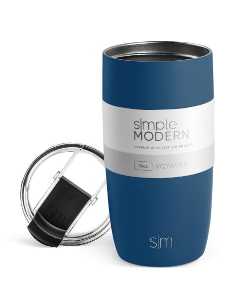 Stainless Steel Travel Coffee Mug with Flip Lid, Reusable and Insulated Thermos, Perfect for On-the-go.