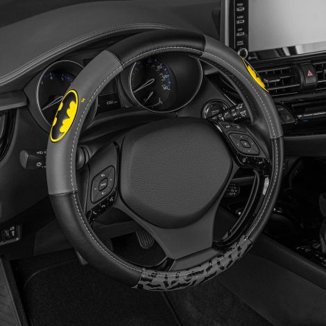 Official Batman Steering Wheel Cover – Officially licensed by Warner Brothers. Great gift for fans!