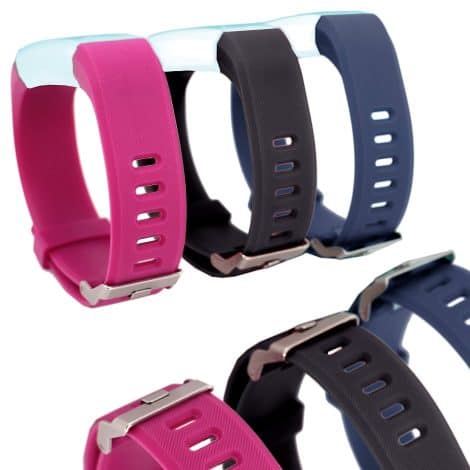 Waargroup Band – a 3 pack of colorful fitness tracker bands suitable for all ages and genders.