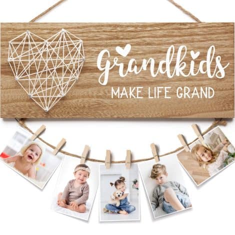 Gifts for Grandpa on Father’s Day, Birthday from Grandkids – Photo Frame for Grandparents