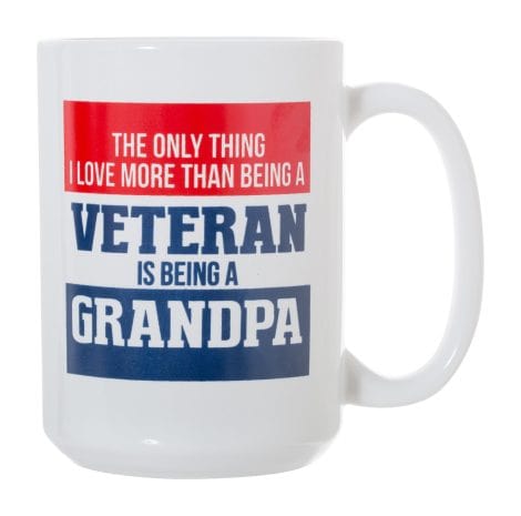 The Greatest Joy in Life is Being a Veteran Grandpa – Father’s Day Gift – 15 oz Mug