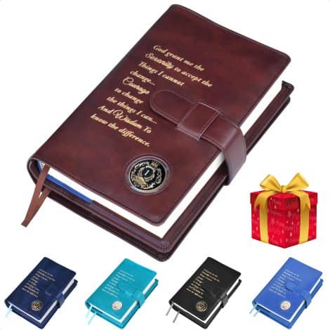 Galileo’s Double AA Big Book Cover & 12 Steps & 12 Traditions – The Ideal Gift for Alcoholics Anonymous in India!