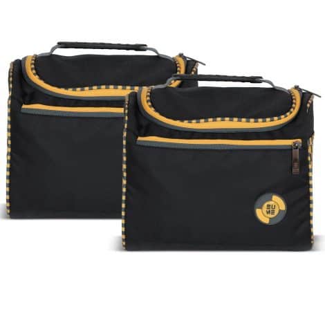 EUME EVA Hanging Toiletry Bag for Men & Women, Black, 24x5x23 cm (Combo Pack of 2).